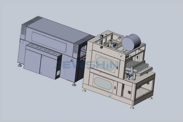 JX-700 Halbautomatischer Schrumpffolienwickler mit Federband (Akkordeonfalte)
